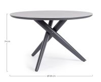 Обідній стіл Nevada Low з керамічною стільницею 250x105 cm