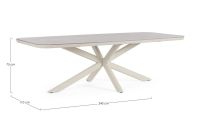 Обідній стіл Nevada Low з керамічною стільницею 250x105 cm