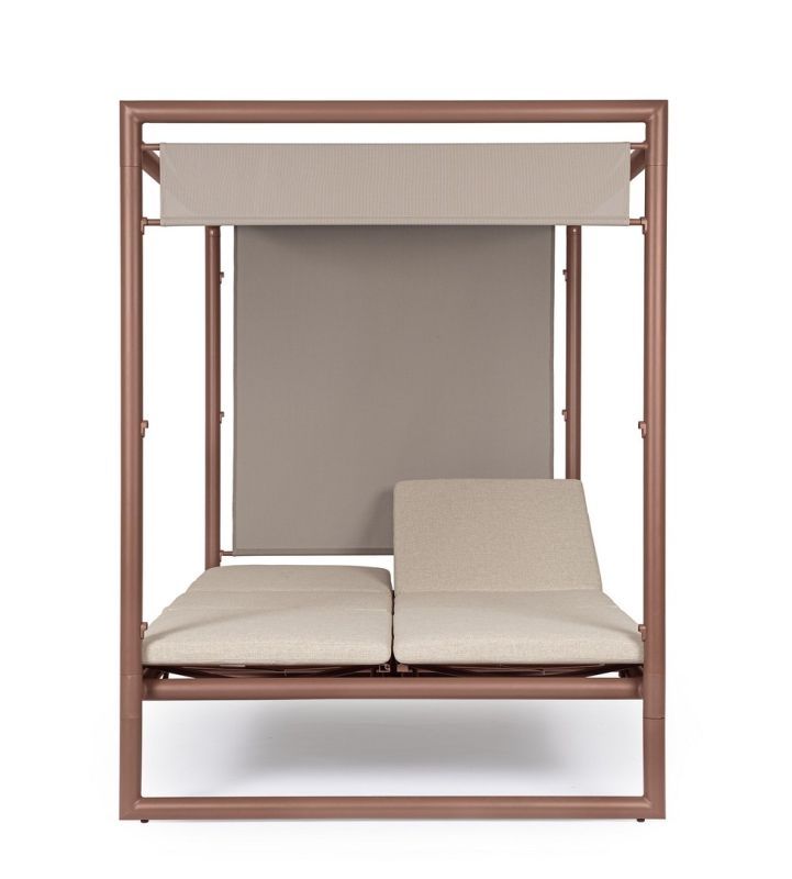 Leżak dwuosobowy z daszkiem KONNOR Leżak dwuosobowy z daszkiem KONNOR