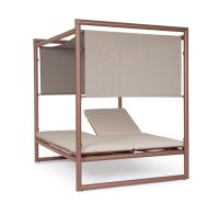 Leżak dwuosobowy z daszkiem KONNOR Leżak dwuosobowy z daszkiem KONNOR