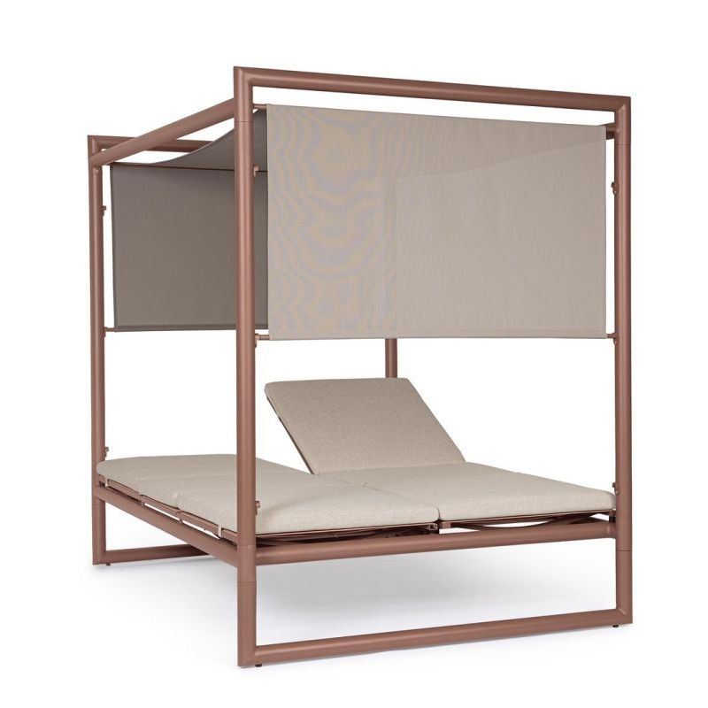 Leżak dwuosobowy z daszkiem KONNOR Leżak dwuosobowy z daszkiem KONNOR