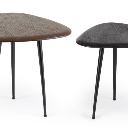 Stolik kawowy Stanley RUSTIC BROWN/NATURAL TOP 50