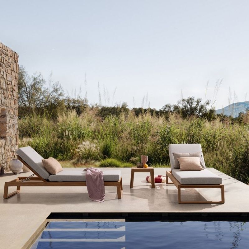 Leżak z poduszką  JEREMY Leżak z poduszką  JEREMY