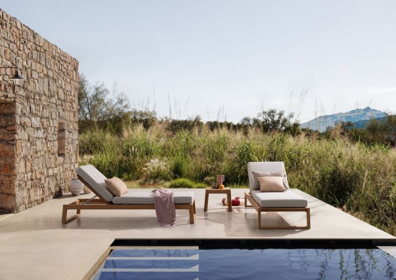 Leżak z poduszką  JEREMY Leżak z poduszką  JEREMY