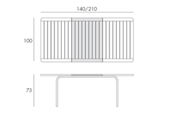 Stół obiadowy Alloro 140 Extensible