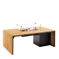 Stół z kominkiem Cosibridge 140 teak