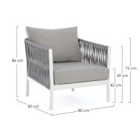 Fotel FLORENCIA WHITE Fotel FLORENCIA WHITE