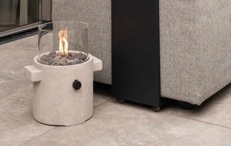 Świeca gazowa na taras Cosiscoop Craft light grey Świeca gazowa na taras Cosiscoop Craft light grey