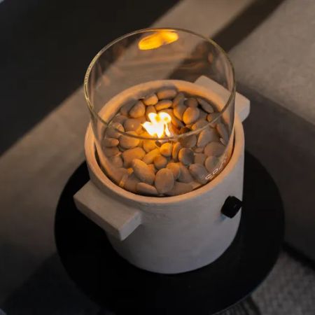 Świeca gazowa na taras Cosiscoop Craft light grey Świeca gazowa na taras Cosiscoop Craft light grey