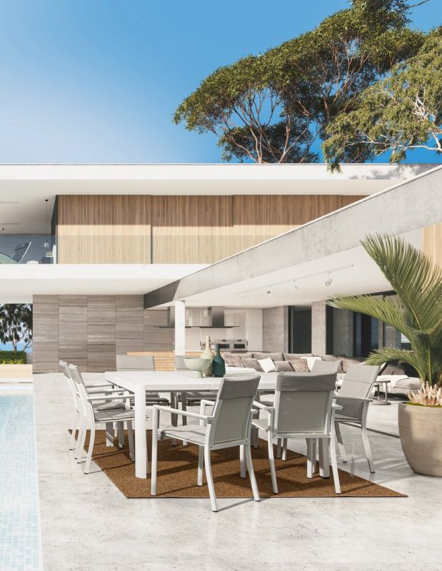 Stół KIPLIN WHITE 149x97/149x77,5