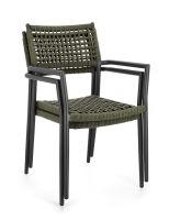 Krzesło obiadowe CALETA CHARC/GREEN