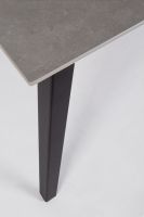 Stół jadalniany ARJETA WHITE/BLACK TABLE 140x80x76h