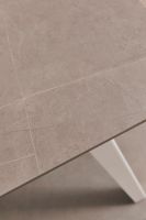 Stół jadalniany ARJETA WHITE/BLACK TABLE 140x80x76h