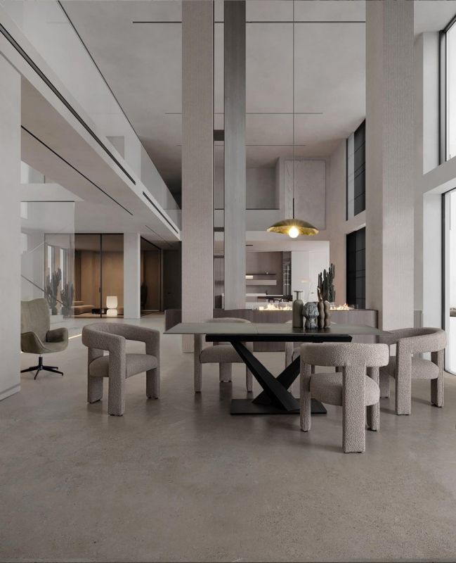 Stół jadalniany  JOHANNES White/ Black 160-200X90