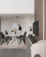 Stół jadalniany JOAKIM White/Black 160-240X90