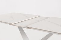 Stół jadalniany  JOHANNES White/ Black 160-200X90