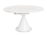 Stół jadalniany  JONNI White/ Black  85-135 cm