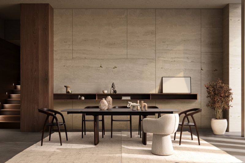 Stół jadalniany MAILIS WALN/GREY  180/220/260x90x76h