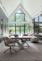 Fotel obrotowy GONNIE ECRU/GREY