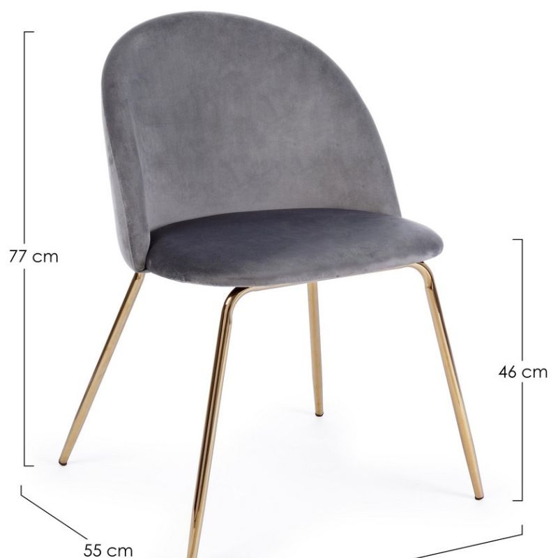 Krzesło obiadowe TANYA DARK GREY