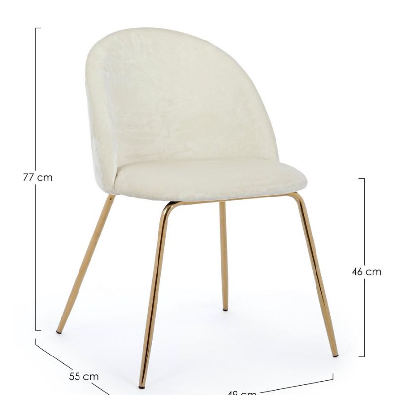 Krzesło obiadowe TANYA DARK WHITE