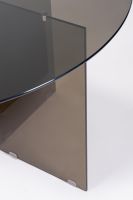 Stół jadalniany IRIDE DARK/AMBER  Ø130 x 75h