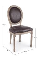 Krzesło obiadowe MATHILDE DARK