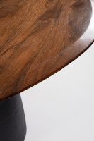 Stół jadalniany STANLEY  Φ140x 76h BLACK/BROWN