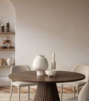 Stół jadalniany ORISSA BLACK/NATURAL   Ø120x76h