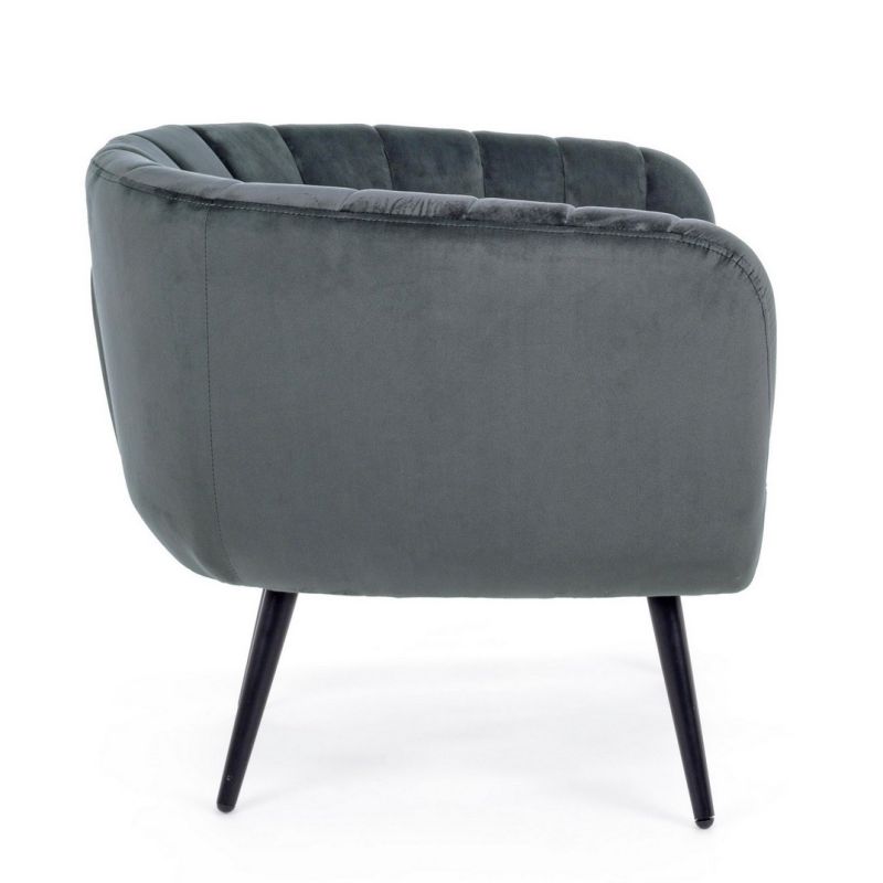 Fotel AVRIL PEACOCK GREY/BLUE