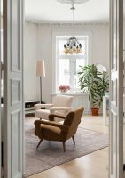 Fotel BERNA PALM/WHITE