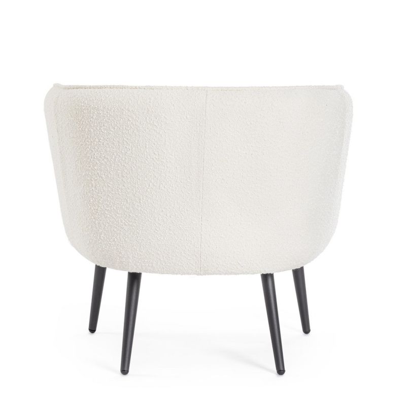 Fotel AVRIL WHITE BOUCLE'