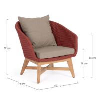 Fotel COACHELLA SCARLET Fotel COACHELLA SCARLET