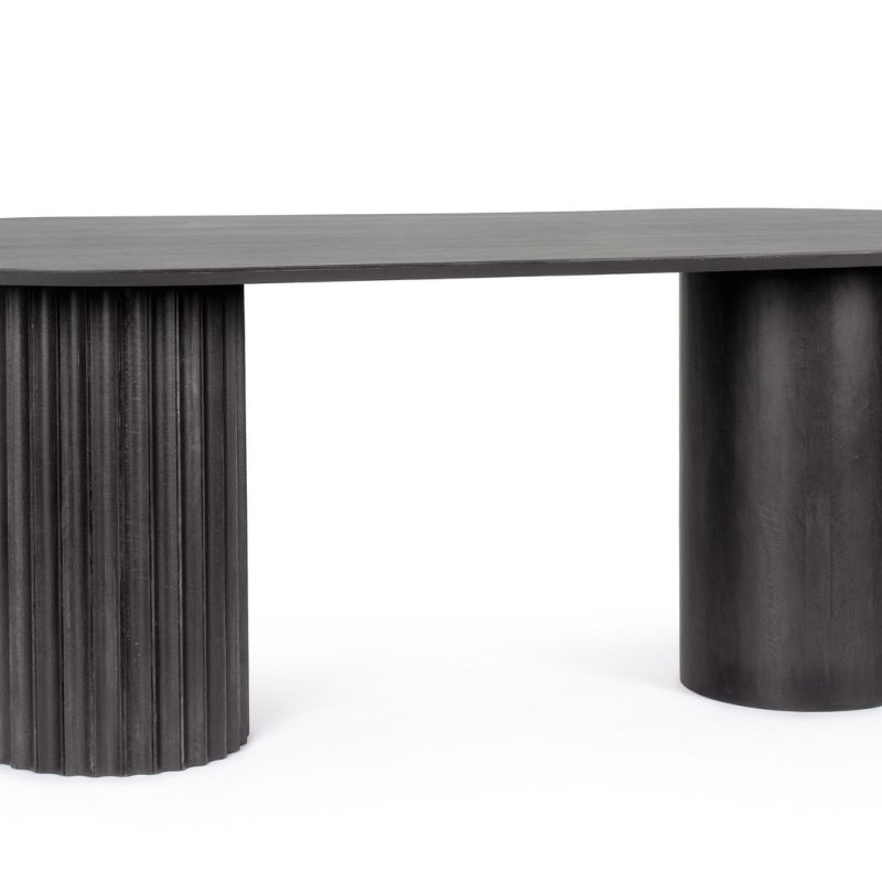 Stół jadalniany ORISSA BLACK/NATURAL  200x90x76h
