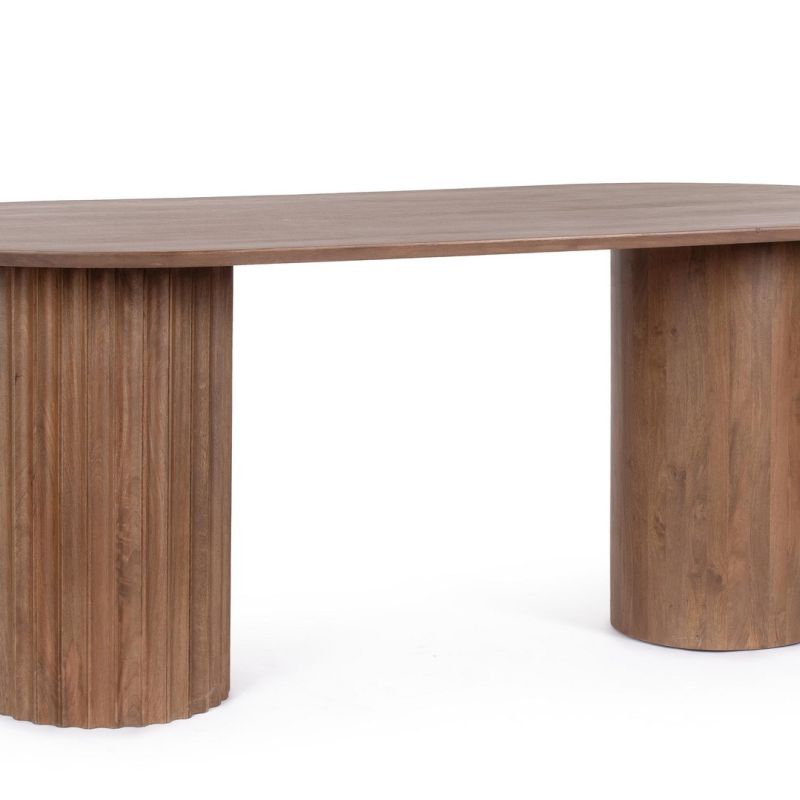 Stół jadalniany ORISSA BLACK/NATURAL  200x90x76h