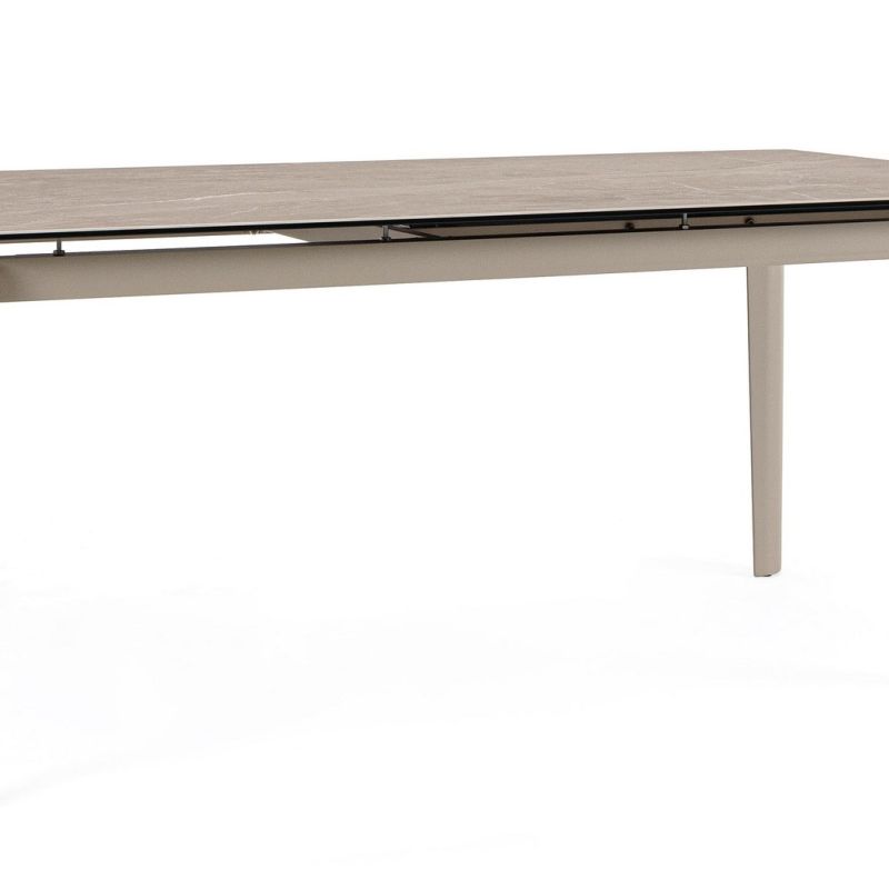 Stół jadalniany ASIRI BEIGE/BLACK 180/250x100x76h