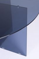 Stół jadalniany IRIDE DARK/AMBER  Ø130 x 75h