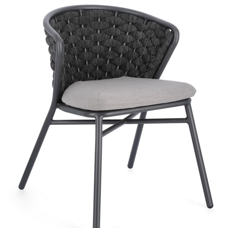 Krzesło obiadowe HARLOW CHARC QS22/GRAPHITE