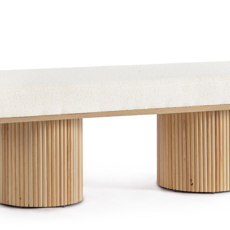 Pufa FLORIANA NAT-WHITE BOUCLE'