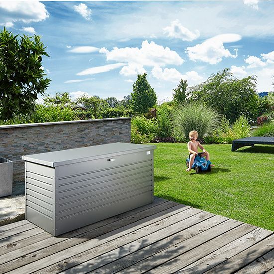 Skrzynka do przechowywania LeisureTime srebny  , Biohort Skrzynka do przechowywania LeisureTime srebny  , Biohort