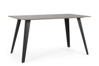 Stół jadalniany ARJETA WHITE/BLACK TABLE 140x80x76h