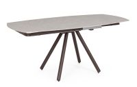 Stół jadalniany RAITA 119/178x89,4 RUST+L.GREY/ WHITE