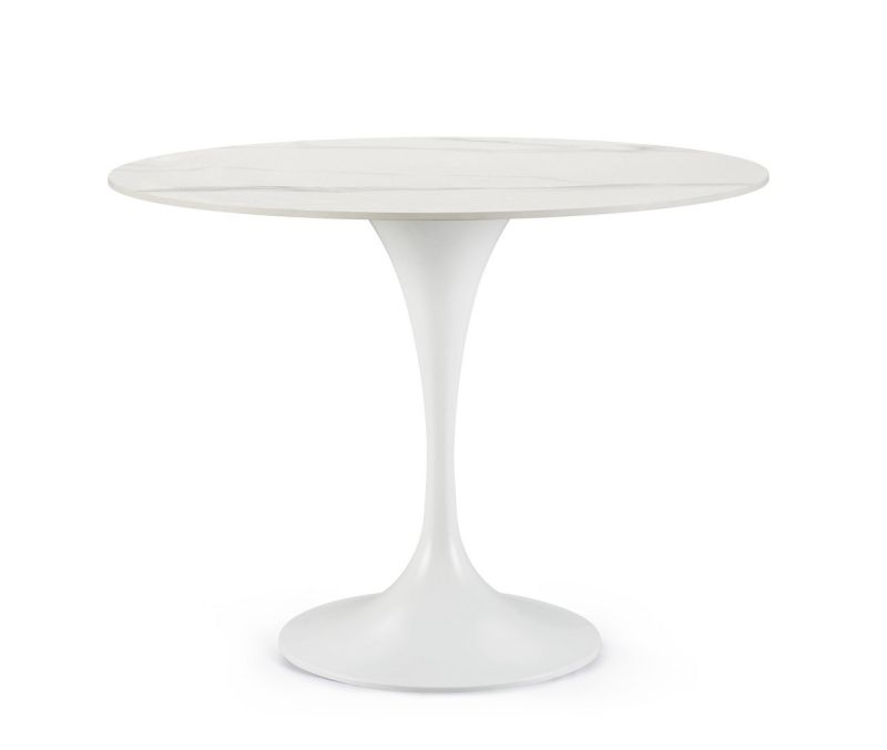 Stół jadalniany RONI TABLE Ø100x75hWHITE