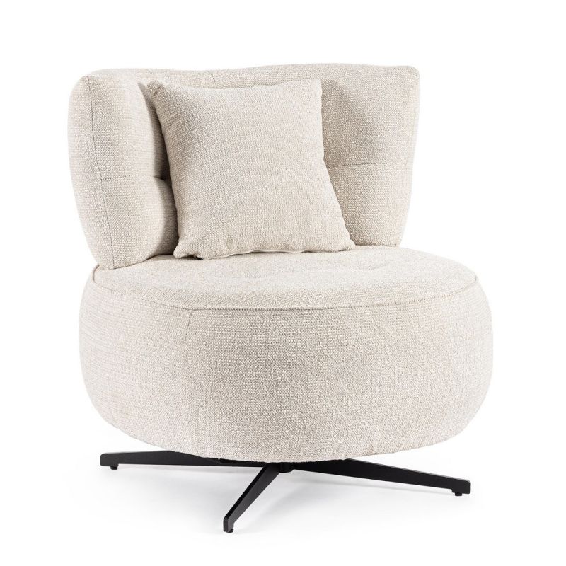 Fotel obrotowy GONNIE ECRU/GREY