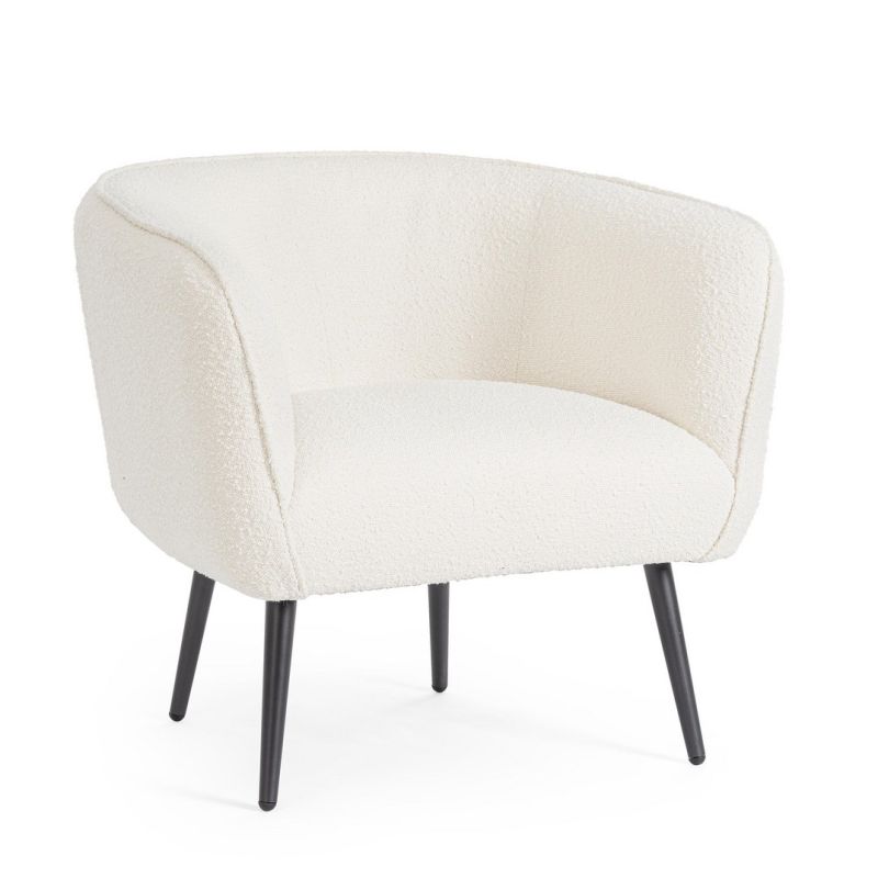 Fotel AVRIL WHITE BOUCLE'