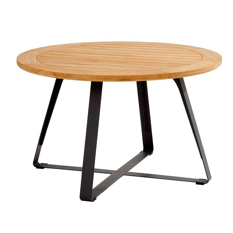 Stół okrągły z drewna tekowego Basso 