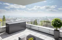 Skrzynia ogrodowa do przechowywania Style Box kwarcowo-szary