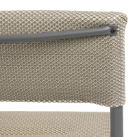 Pikowane krzesło ogrodowe Oron BeComfort® Blue Encre