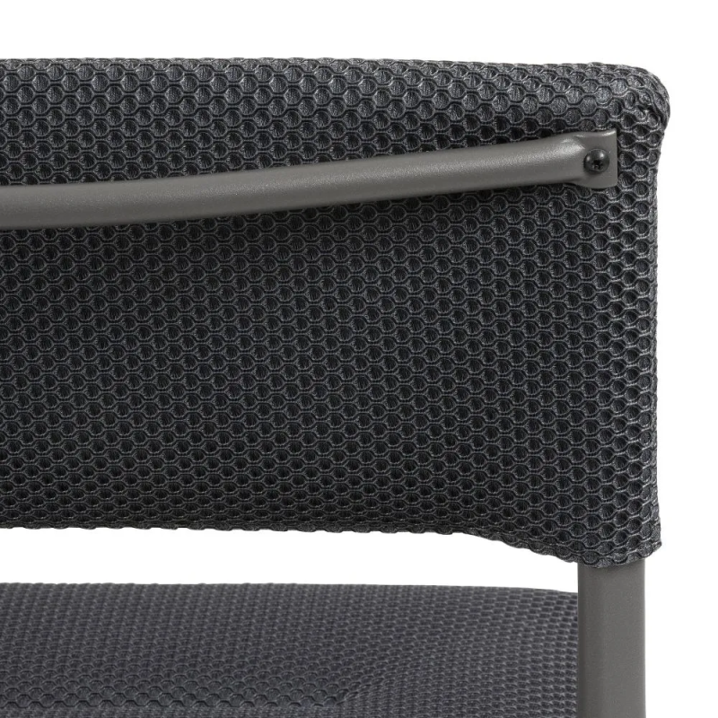 Pikowane krzesło ogrodowe Oron BeComfort® Dark Grey