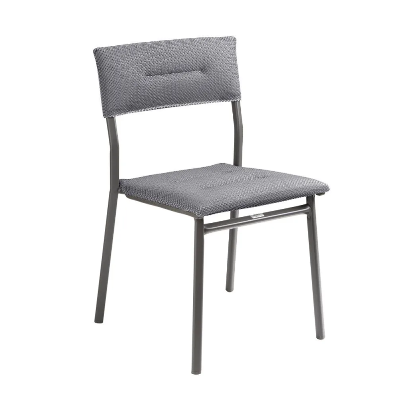 Pikowane krzesło ogrodowe Oron BeComfort® Gris Silver